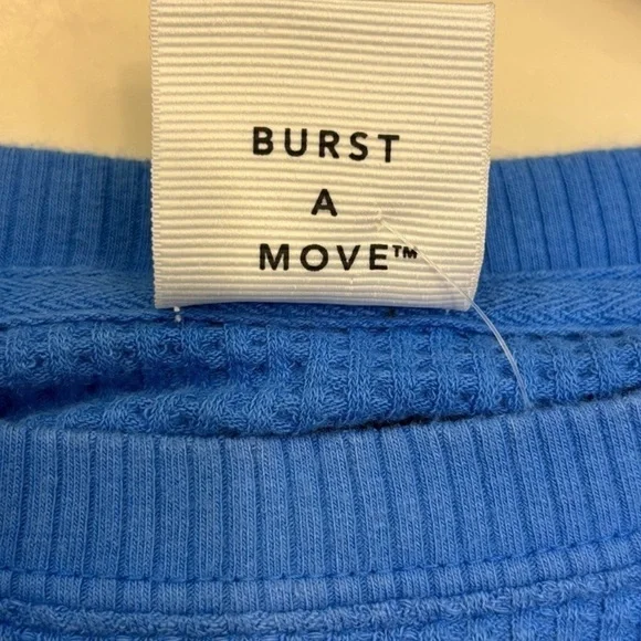 Aerie Offline “Just Another Saturday Night” Cropped Blue Thermal Tee NWT - Picture 8 of 11